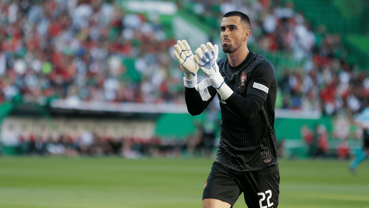 Diogo Costa with Portugal