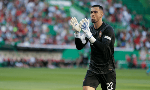 Diogo Costa with Portugal