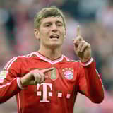 Toni Kroos in action for Bayern Munich.