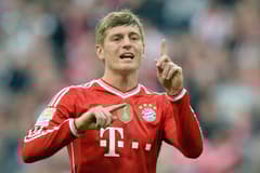 Toni Kroos in action for Bayern Munich.