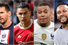 Lionel Messi, Cristiano Ronaldo, Kylian Mbappé, Neymar