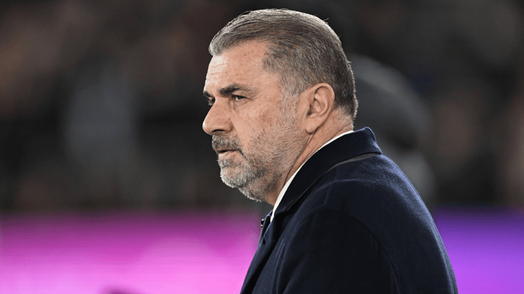 Ange Postecoglou during his time as Tottenham manager