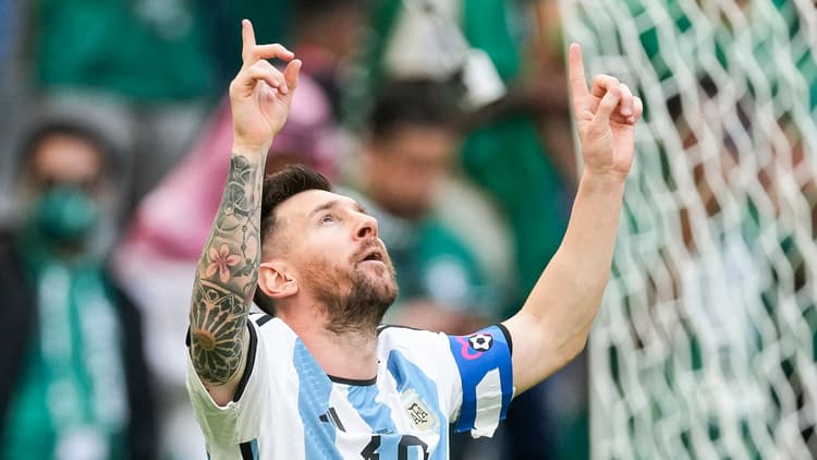 Messi opened scoring in shock defeat to Saudi Arabia