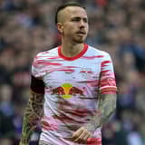Angelino in action for RB Leipzig against Rangers.