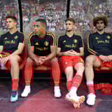Leander DENDONCKER, Youri TIELEMANS, Adnan JANUZAJ and Marouane FELLAINI