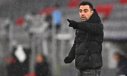 Xavi, Bayern v Barcelona, 2021-22