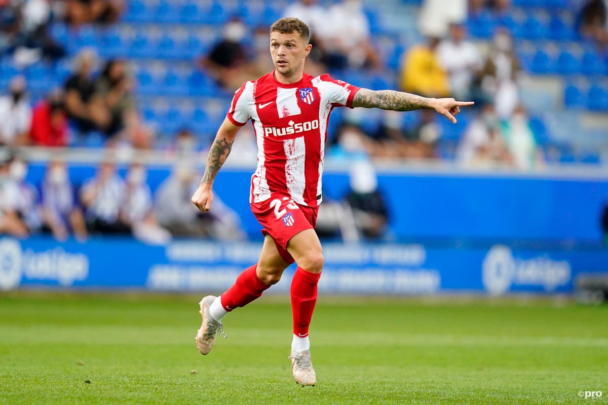 Newcastle signing Kieran Trippier playing for Atletico Madrid in La Liga
