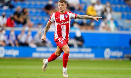 Newcastle signing Kieran Trippier playing for Atletico Madrid in La Liga