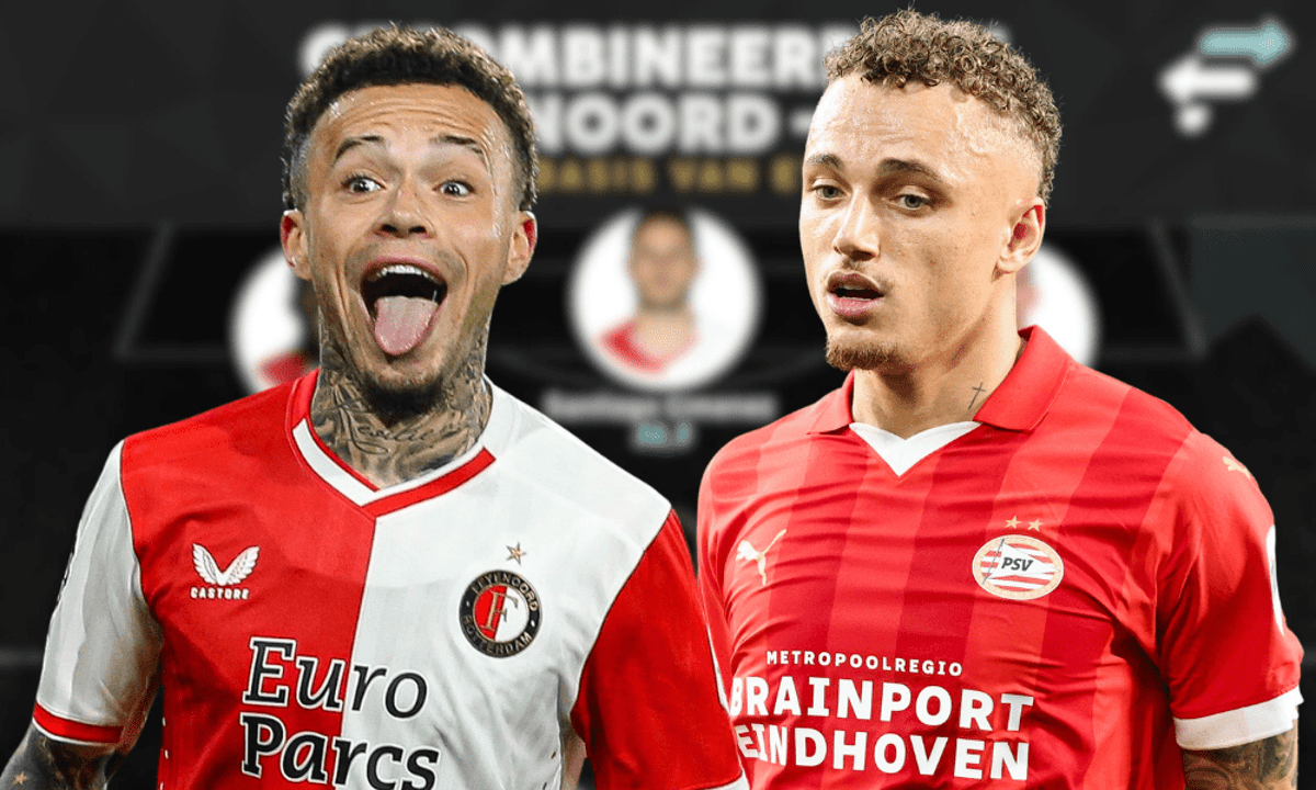 Gecombineerde opstelling Feyenoord PSV op basis van ETV