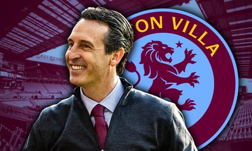 Unai Emery, Aston Villa, new badge