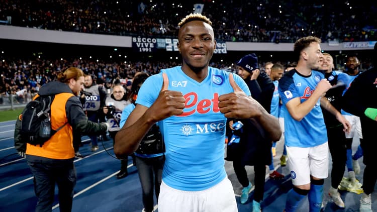 Victor Osimhen is dit seizoen de grote man aan de kant van Napoli