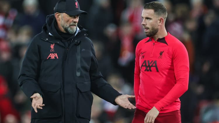 Jurgen Klopp and Jordan Henderson