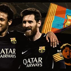 Neymar, Lionel Messi, Barcelona