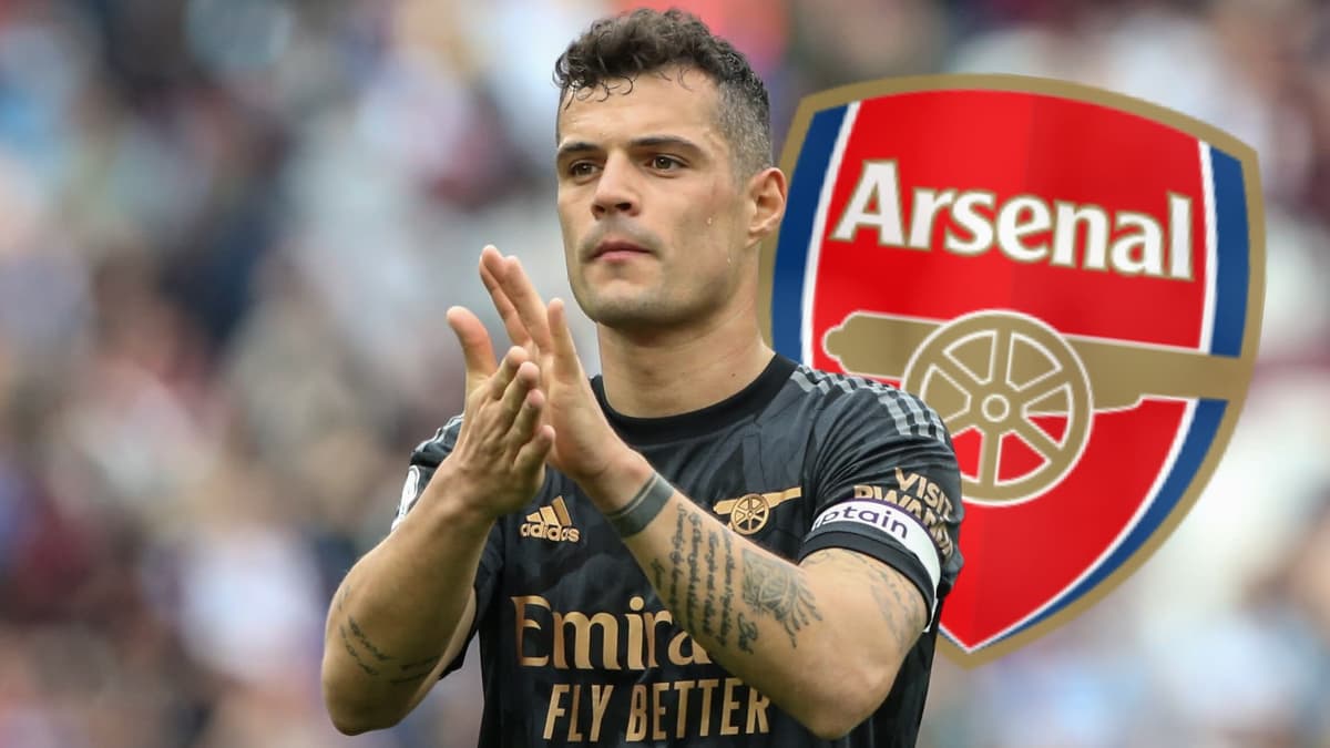Granit Xhaka claps Arsenal fans after Premier League match with West Ham