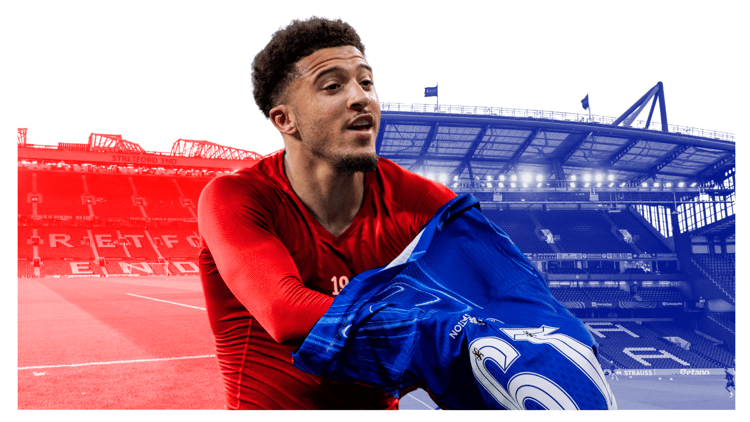 Jadon Sancho is unwanted at Man Utd but couldn't agree a move to Chelsea either.