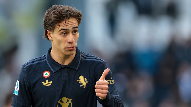 Kenan Yildiz in action for Juventus