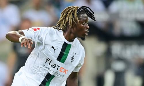 Kouadio Kone playing for Borussia Monchengladbach