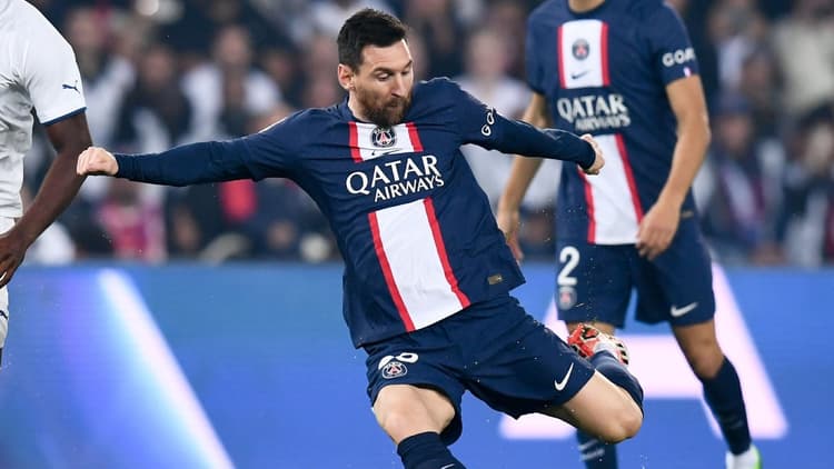 Lionel Messi als speler van Paris Saint-Germain.