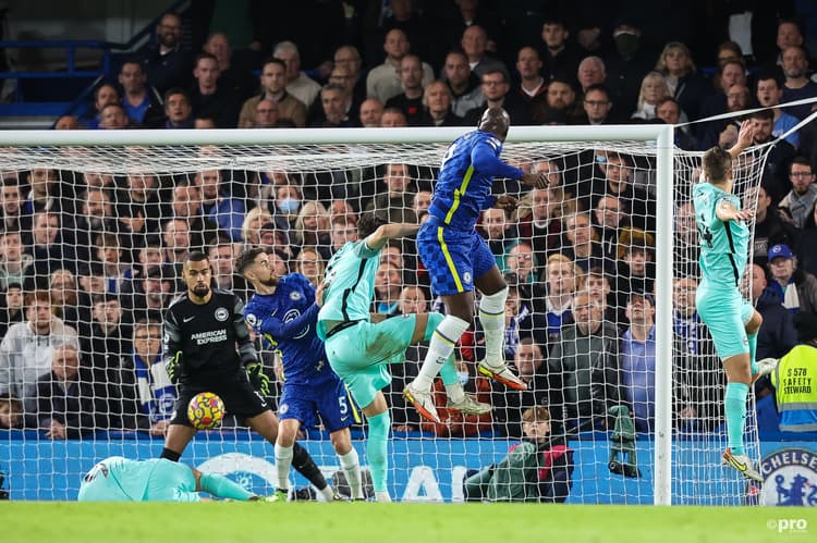 Lukaku scored a header for second successive game versus Brighton