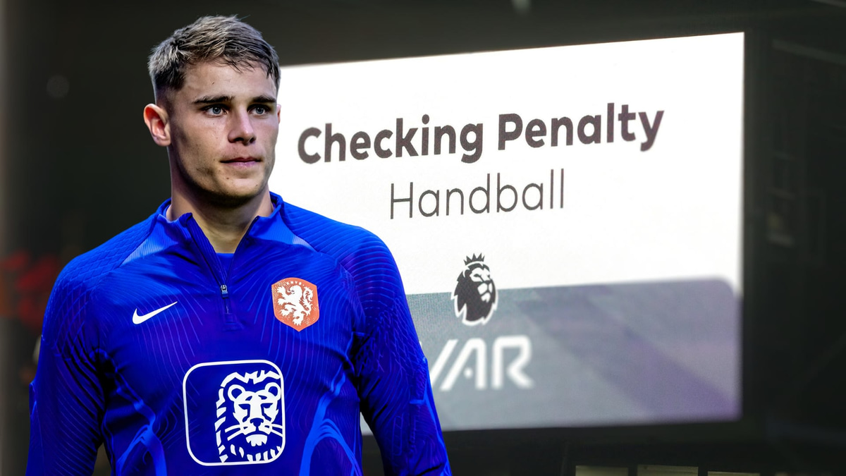 Tottenham's Micky van de Ven was injured after a long VAR stoppage