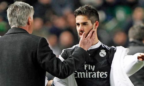 Carlo Ancelotti and Isco at Real Madrid