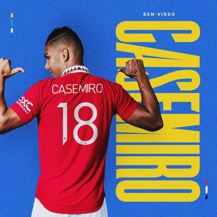 Casemiro, Man Utd, squad number