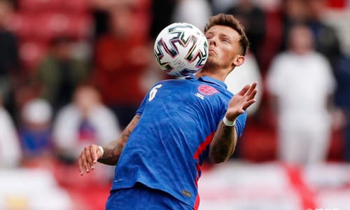 Ben White playing  for England ahead of Euro 2020