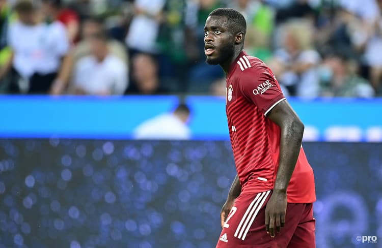 Dayot Upamecano in het shirt van Bayern München.