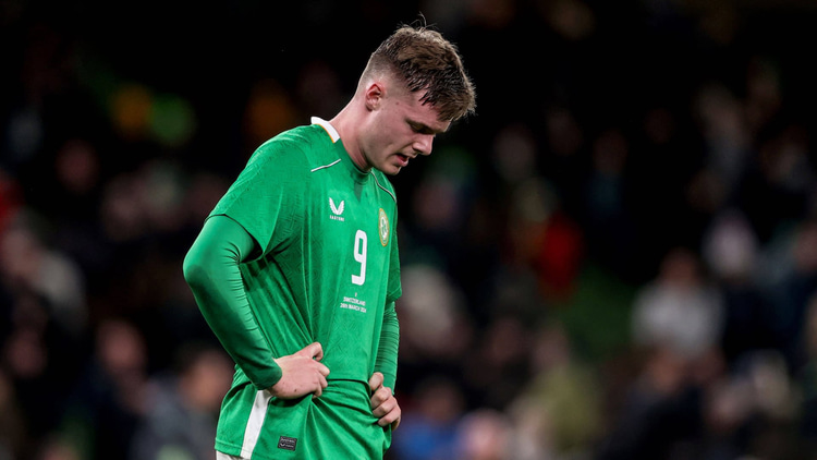 Evan Ferguson in action for the Republic of Ireland