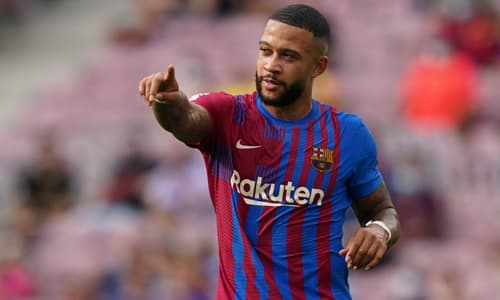 Memphis Depay, Barcelona v Getafe, 2021-22