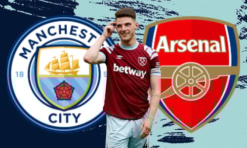 Declan Rice, West Ham, Man City, Arsenal