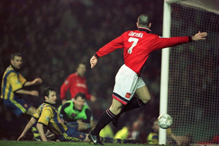 Eric Cantona was signed from rivals Leeds in 1992