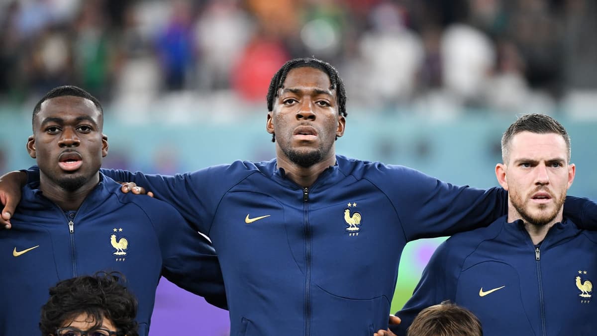 Axel Disasi at the World Cup with France.
