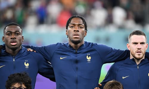 Axel Disasi at the World Cup with France.