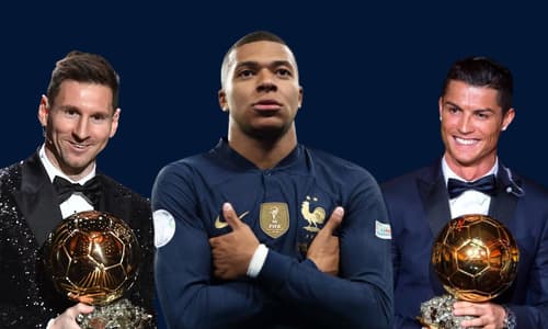 Kylian Mbappe, Lionel Messi, Cristiano Ronaldo