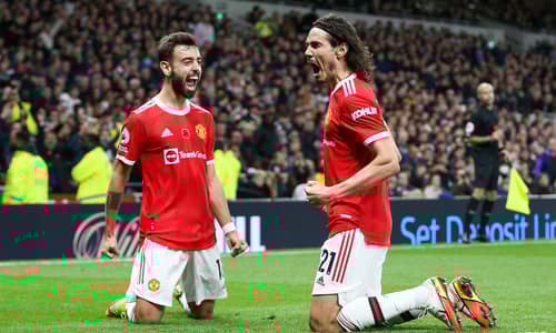 Bruno Fernandes, Edinson Cavani, Man Utd, 2021/22