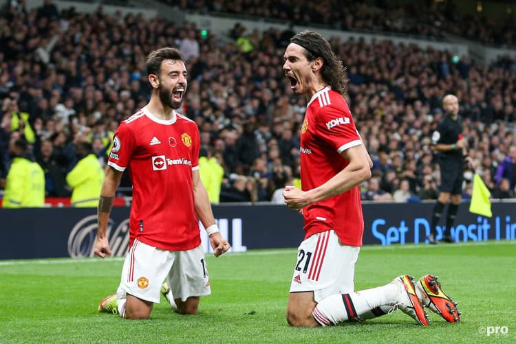Bruno Fernandes, Edinson Cavani, Man Utd, 2021/22