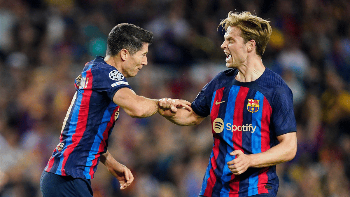 Robert Lewandowski, Frenkie de Jong, Barcelona