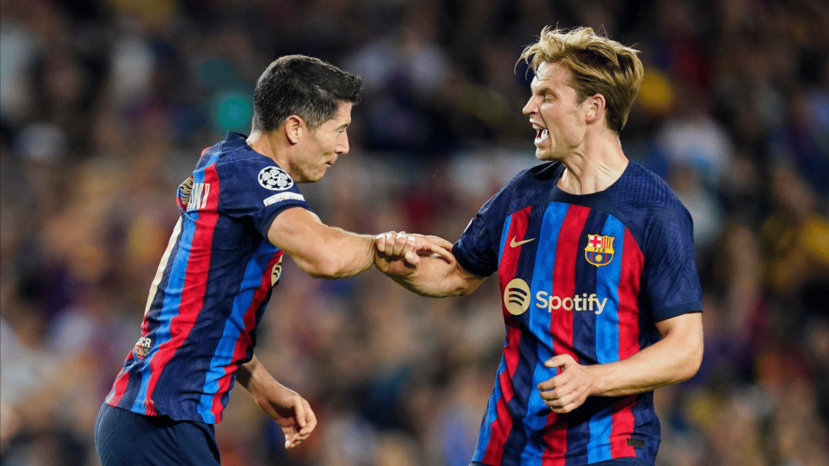 Robert Lewandowski, Frenkie de Jong, Barcelona