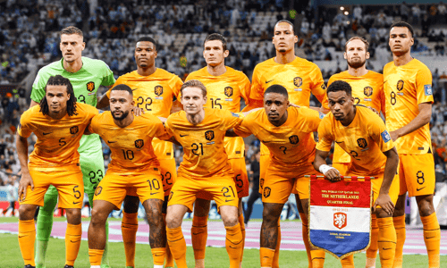 Nederlands elftal, teamfoto WK, Nederland vs Argentinië