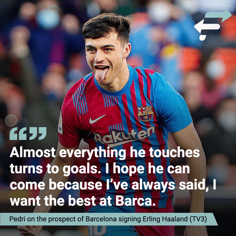 The Barcelona star is desperate for his club to make a move for Erling Haaland this summer 