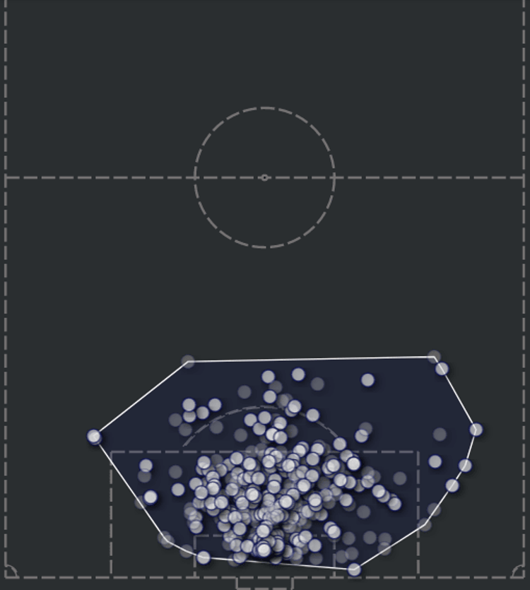 Diogo Costa touchmap