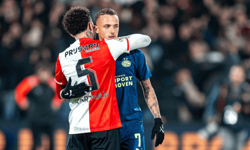 Noa Lang, Quilindschy Hartman, Feyenoord - PSV
