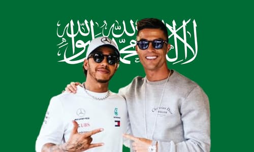 Cristiano Ronaldo, Lewis Hamilton, Saudi Arabia