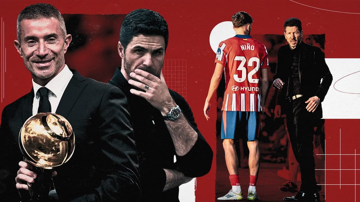 Andrea Berta, Mikel Arteta, Adrian Nino, Diego Simeone