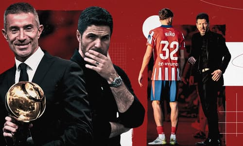 Andrea Berta, Mikel Arteta, Adrian Nino, Diego Simeone