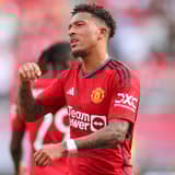 Jadon Sancho during a pre-season friendly match for Manchester United