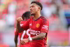 Jadon Sancho during a pre-season friendly match for Manchester United