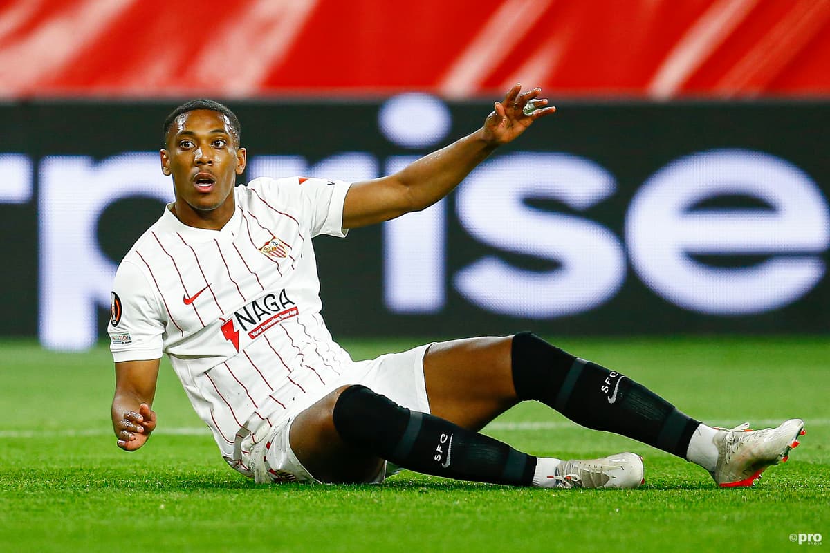 Sevilla attacker Anthony Martial during a loan spell from Man Utd
