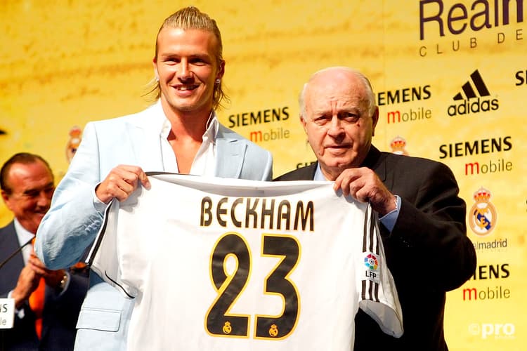 David Beckham's move to Real Madrid remains one of the biggest the game has seen